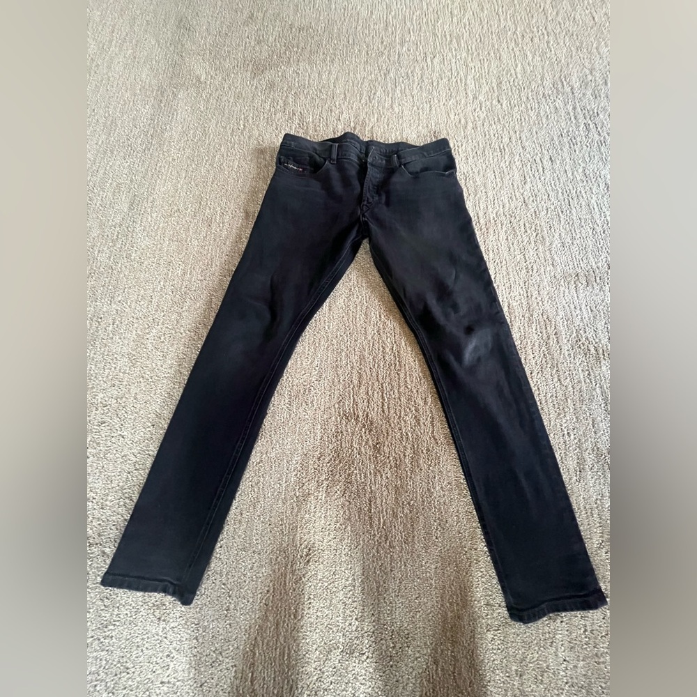 Diesel Tepphor Black Skinny stretch Jeans